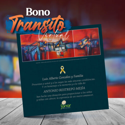 Bono de Condolencia Virtual - Tránsito